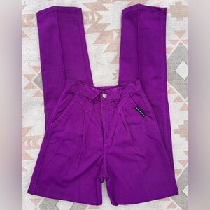 Vintage Rocky Mountain Western Bareback High Rise Jeans Bright Purple